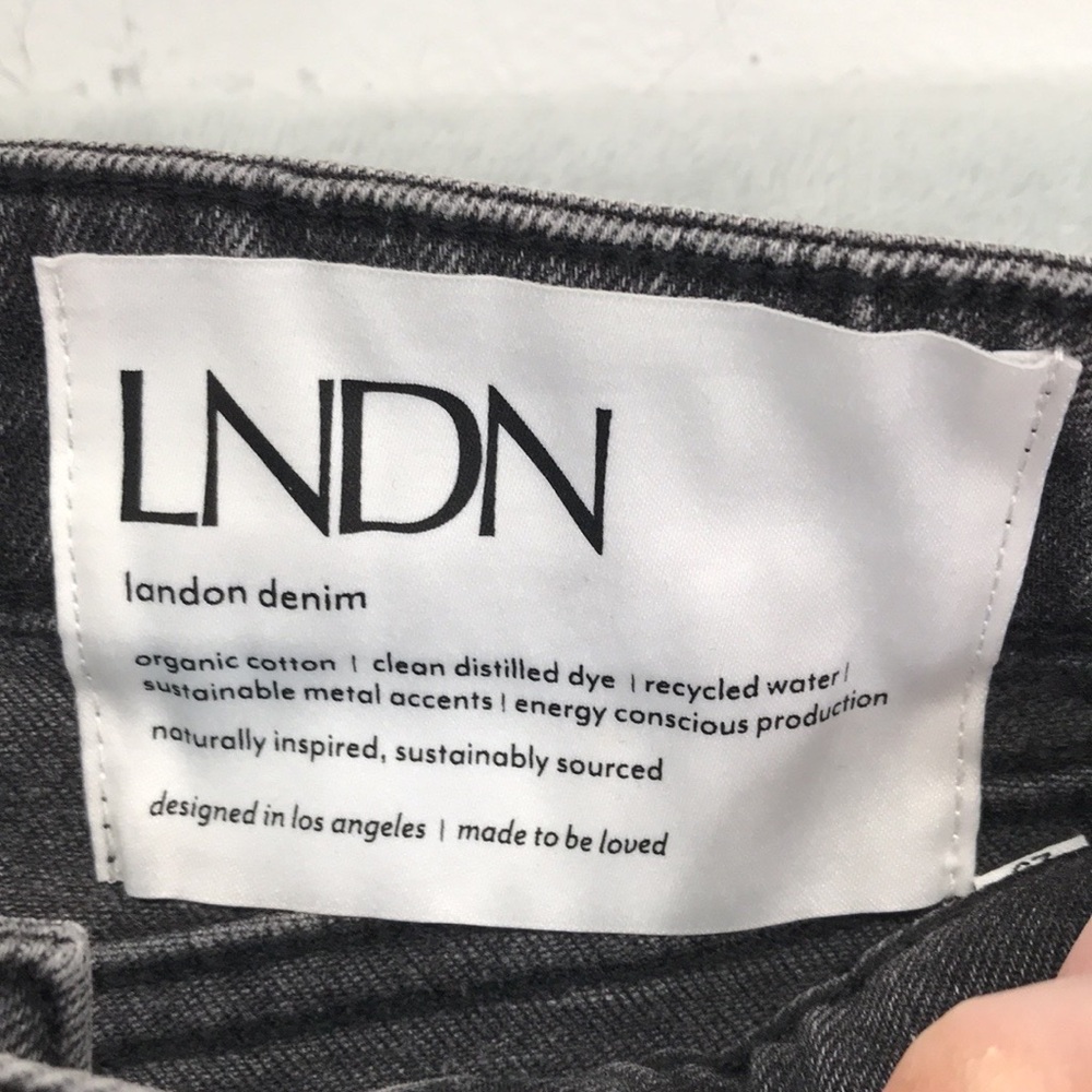 LNDN Jeans Antique Black Mid  Rise Flare Jeans Size 27 New with tags - Picture 5 of 10